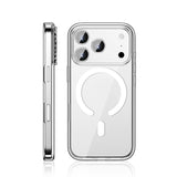 Apple iPhone 17 Pro Max Kılıf M-safe Şarj Özellikli Transparan Sert PC Wlons Pita Kapak