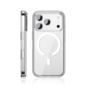 Apple iPhone 17 Pro Max Kılıf M-safe Şarj Özellikli Transparan Sert PC Wlons Pita Kapak