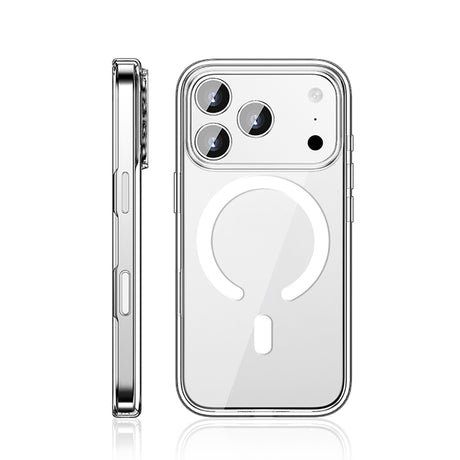Apple iPhone 17 Pro Max Kılıf M-safe Şarj Özellikli Transparan Sert PC Wlons Pita Kapak