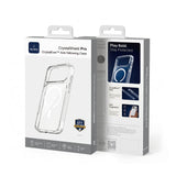 Apple iPhone 17 Pro Max Kılıf M-safe Şarj Özellikli Wiwu CS-202 Crystal Shield Pro Serisi Anti Yellowing Sert PC Kapak