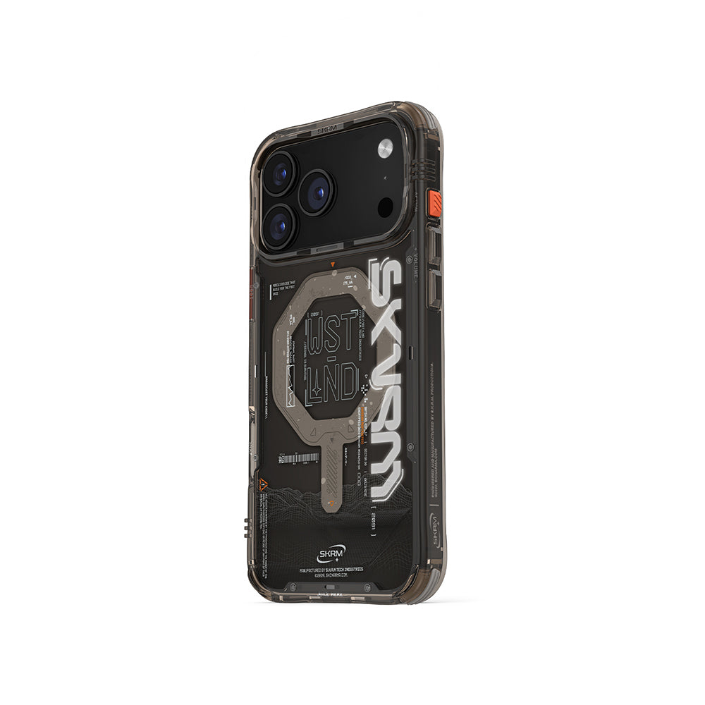 Apple iPhone 17 Pro Max Kılıf M-safe Şarj Özellikli Yazı Desenli Airbag Tasarımlı Skinarma Sonix Kapak