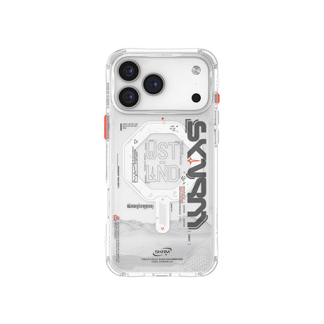 Apple iPhone 17 Pro Max Kılıf M-safe Şarj Özellikli Yazı Desenli Airbag Tasarımlı Skinarma Sonix Kapak