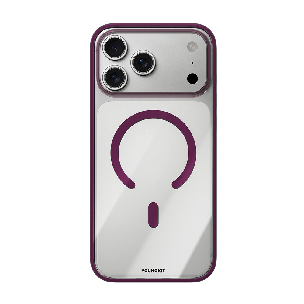Apple iPhone 17 Pro Max Kılıf M-safe Şarj Özellikli Youngkit Clear Serisi Kapak
