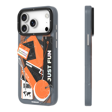 Apple iPhone 17 Pro Max Kılıf M-Safe Şarj Özellikli Youngkit Different Dimension Serisi Kapak