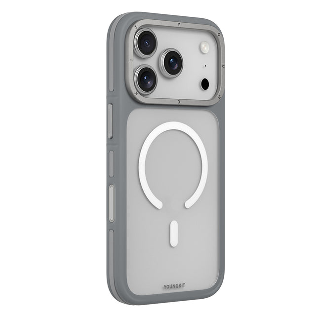 Apple iPhone 17 Pro Max Kılıf M-safe Şarj Özellikli Youngkit Rock Sand Serisi Kapak