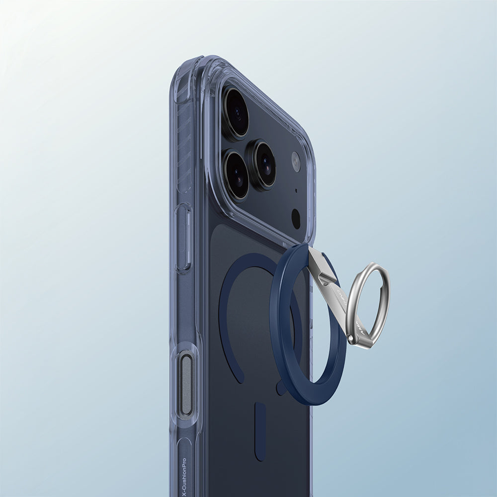 Apple iPhone 17 Pro Max Kılıf M-safe Şarj Özellikli Yüzük Standlı Amazingthing Titan Pro Serisi Kapak