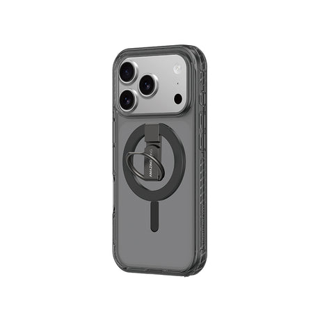 Apple iPhone 17 Pro Max Kılıf M-safe Şarj Özellikli Yüzük Standlı Amazingthing Titan Pro Serisi Kapak