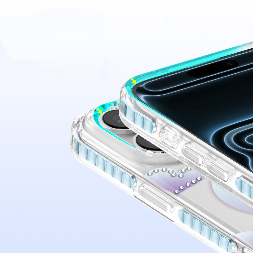 Apple iPhone 17 Pro Max Kılıf M-Safe Şarj Özellikli Zore Paris Elvo Sert PC Kapak