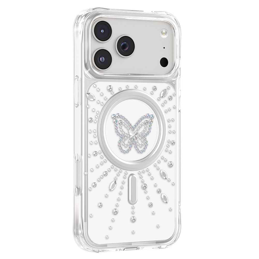 Apple iPhone 17 Pro Max Kılıf M-Safe Şarj Özellikli Zore Paris Mova Sert PC Kapak