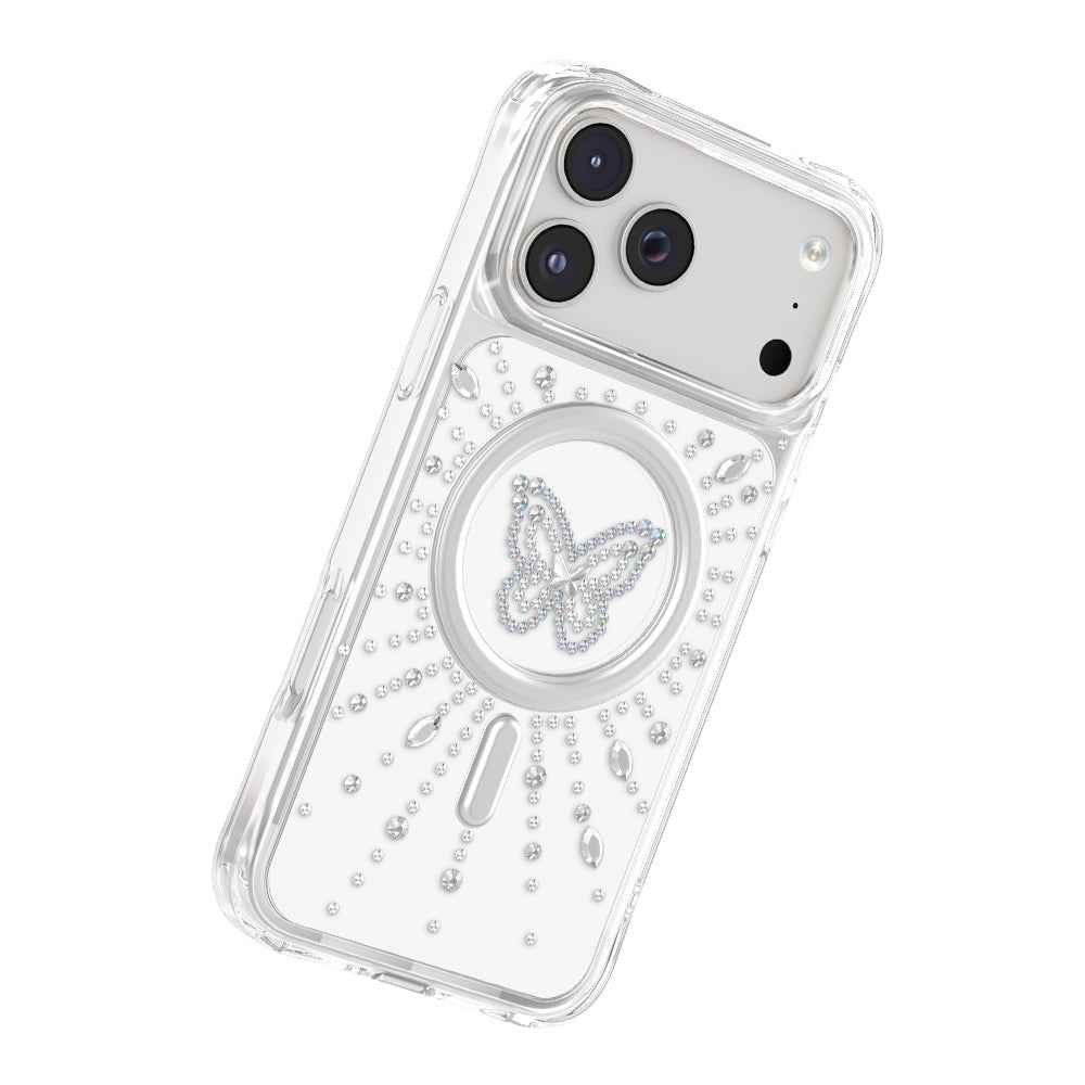 Apple iPhone 17 Pro Max Kılıf M-Safe Şarj Özellikli Zore Paris Mova Sert PC Kapak