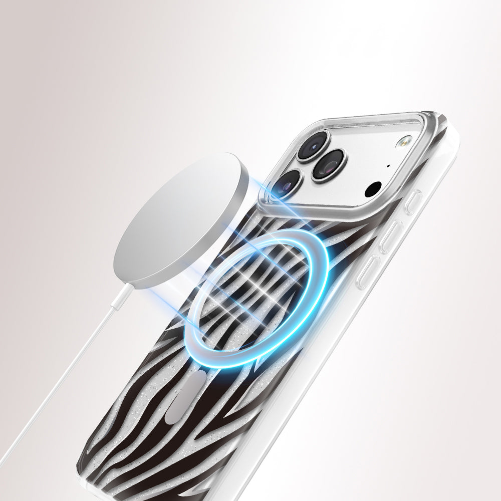 Apple iPhone 17 Pro Max Kılıf M-Safe Şarj Özellikli Zore Paris Veyro TPU Kapak