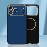 Apple iPhone 17 Pro Max Kılıf M-Safe Şarj Özellikli Zore Paris Zerre Sert PC Kapak