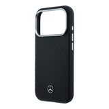 Apple iPhone 17 Pro Max Kılıf Mercedes Benz Orjinal Lisanslı M-safe Şarj Özellikli 3D Metal Logolu Wrap Wood Deri Kapak