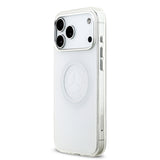 Apple iPhone 17 Pro Max Kılıf Mercedes Benz Orjinal Lisanslı M-safe Şarj Özellikli Buzlu PC Nostaljik Yıldız Dizayn Kapak