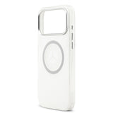 Apple iPhone 17 Pro Max Kılıf Mercedes Benz Orjinal Lisanslı M-safe Şarj Özellikli Buzlu PC Nostaljik Yıldız Dizayn Kapak