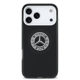 Apple iPhone 17 Pro Max Kılıf Mercedes Benz Orjinal Lisanslı M-safe Şarj Özellikli Çift Katmanlı PC Nostaljik Yıldız Dizayn Kapak
