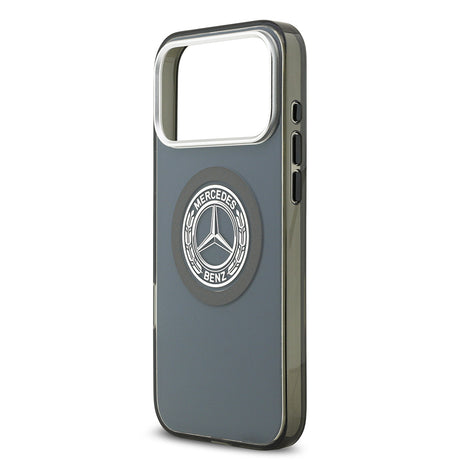 Apple iPhone 17 Pro Max Kılıf Mercedes Benz Orjinal Lisanslı M-safe Şarj Özellikli Çift Katmanlı PC Nostaljik Yıldız Dizayn Kapak