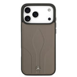Apple iPhone 17 Pro Max Kılıf Mercedes Benz Orjinal Lisanslı M-safe Şarj Özellikli Dokulu Desenli Deri Kapak