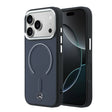 Apple iPhone 17 Pro Max Kılıf Mercedes Benz Orjinal Lisanslı M-safe Şarj Özellikli Metal Yıldız Logolu Kabartmalı Deri Kapak