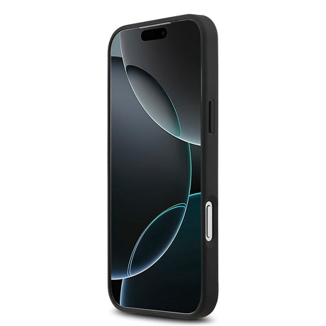 Apple iPhone 17 Pro Max Kılıf Mercedes Benz Orjinal Lisanslı M-safe Şarj Özellikli Şeritli Yıldız Desenli Metal Logolu Deri Kapak