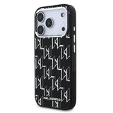 Apple iPhone 17 Pro Max Kılıf Orjinal Lisanslı M-safe Şarj Özellikli Karl Lagerfeld IML Baskılı Monogram Dizayn Kapak