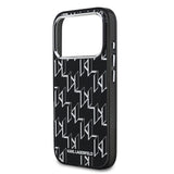 Apple iPhone 17 Pro Max Kılıf Orjinal Lisanslı M-safe Şarj Özellikli Karl Lagerfeld IML Baskılı Monogram Dizayn Kapak