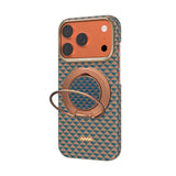 Apple iPhone 17 Pro Max Kılıf Raptic 2in1 Bundle Kit Aramid Skin Destiny Serisi Stand ve Karbon Kapak