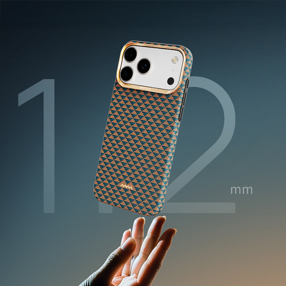 Apple iPhone 17 Pro Max Kılıf Raptic 2in1 Bundle Kit Aramid Skin Destiny Serisi Stand ve Karbon Kapak