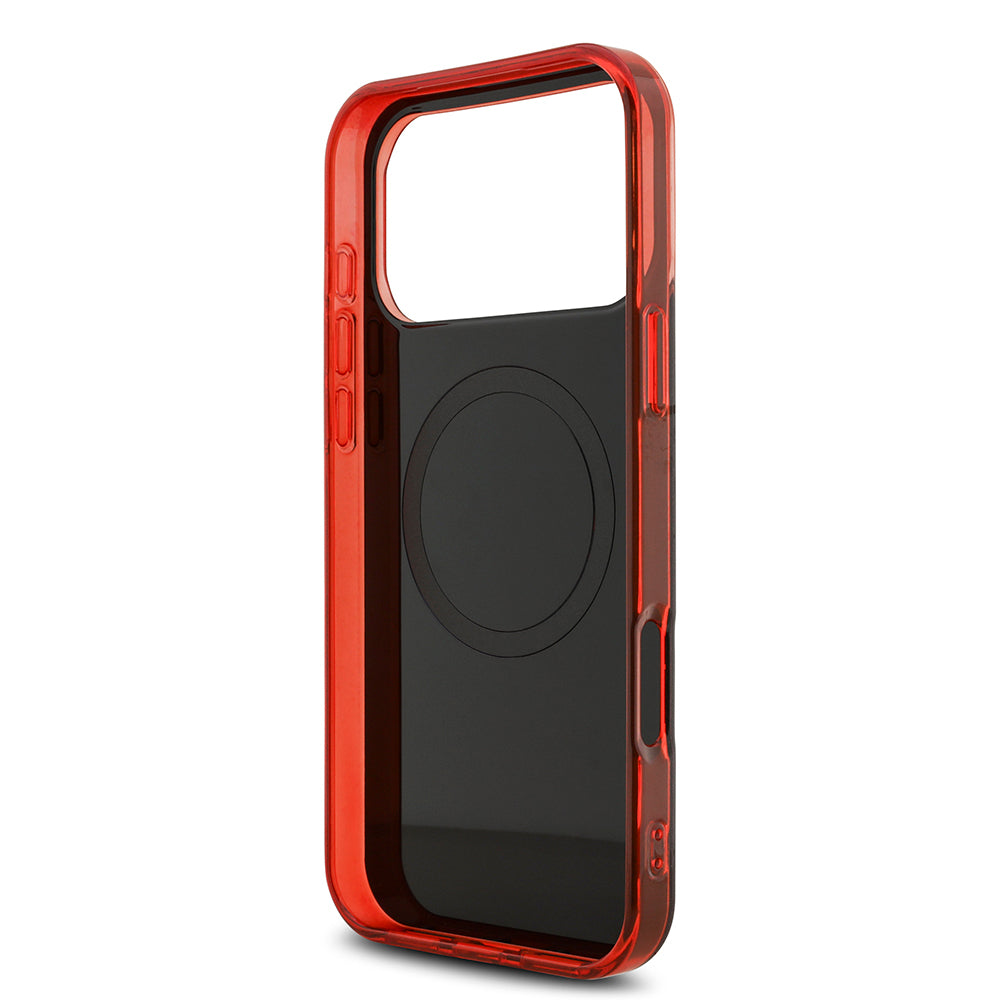 Apple iPhone 17 Pro Max Kılıf Redbull Orjinal Lisanslı M-safe Şarj Özellikli Çift Katmanlı Çizgi Desenli Sert PC MV Kapak