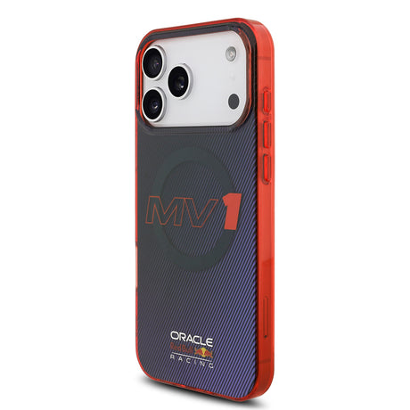 Apple iPhone 17 Pro Max Kılıf Redbull Orjinal Lisanslı M-safe Şarj Özellikli Çift Katmanlı Çizgi Desenli Sert PC MV Kapak