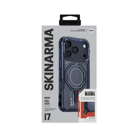 Apple iPhone 17 Pro Max Kılıf SkinArma M-safe Şarj Özellikli Airbag Tasarımlı Magma Kapak