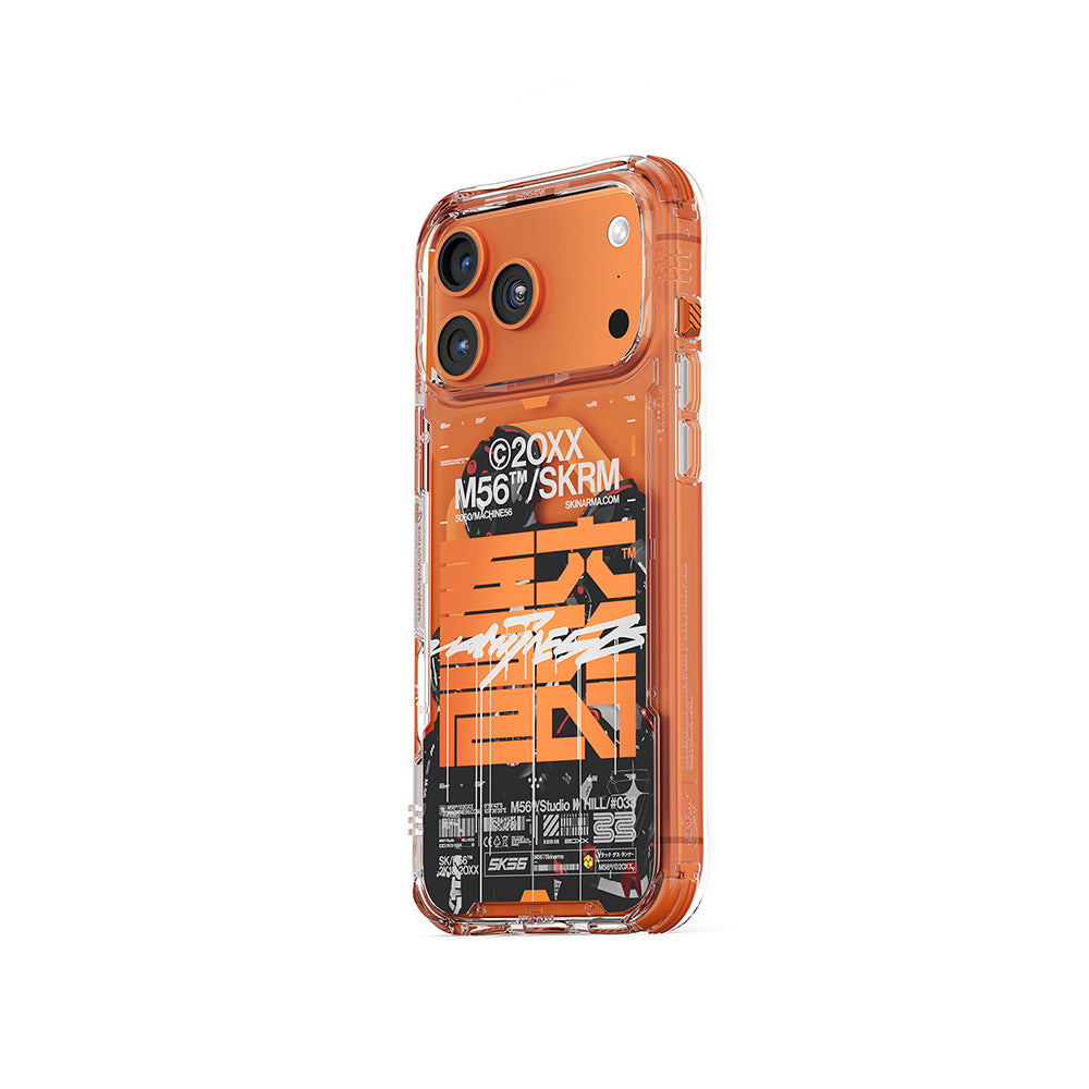 Apple iPhone 17 Pro Max Kılıf Skinarma M-Safe Şarj Özellikli IML Baskılı X M56 Kapak