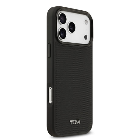 Apple iPhone 17 Pro Max Kılıf TUMI M-safe Şarj Özellikli Deri Noktalı Dizayn Kapak