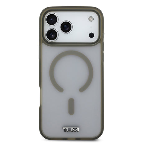 Apple iPhone 17 Pro Max Kılıf TUMI Orjinal Lisanslı M-safe Şarj Özellikli Buzlu Transparan Kapak