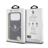 Apple iPhone 17 Pro Max Kılıf U.S. Polo Assn. Orjinal Lisanslı M-safe Şarj Özellikli IML Stripe Logolu Kapak