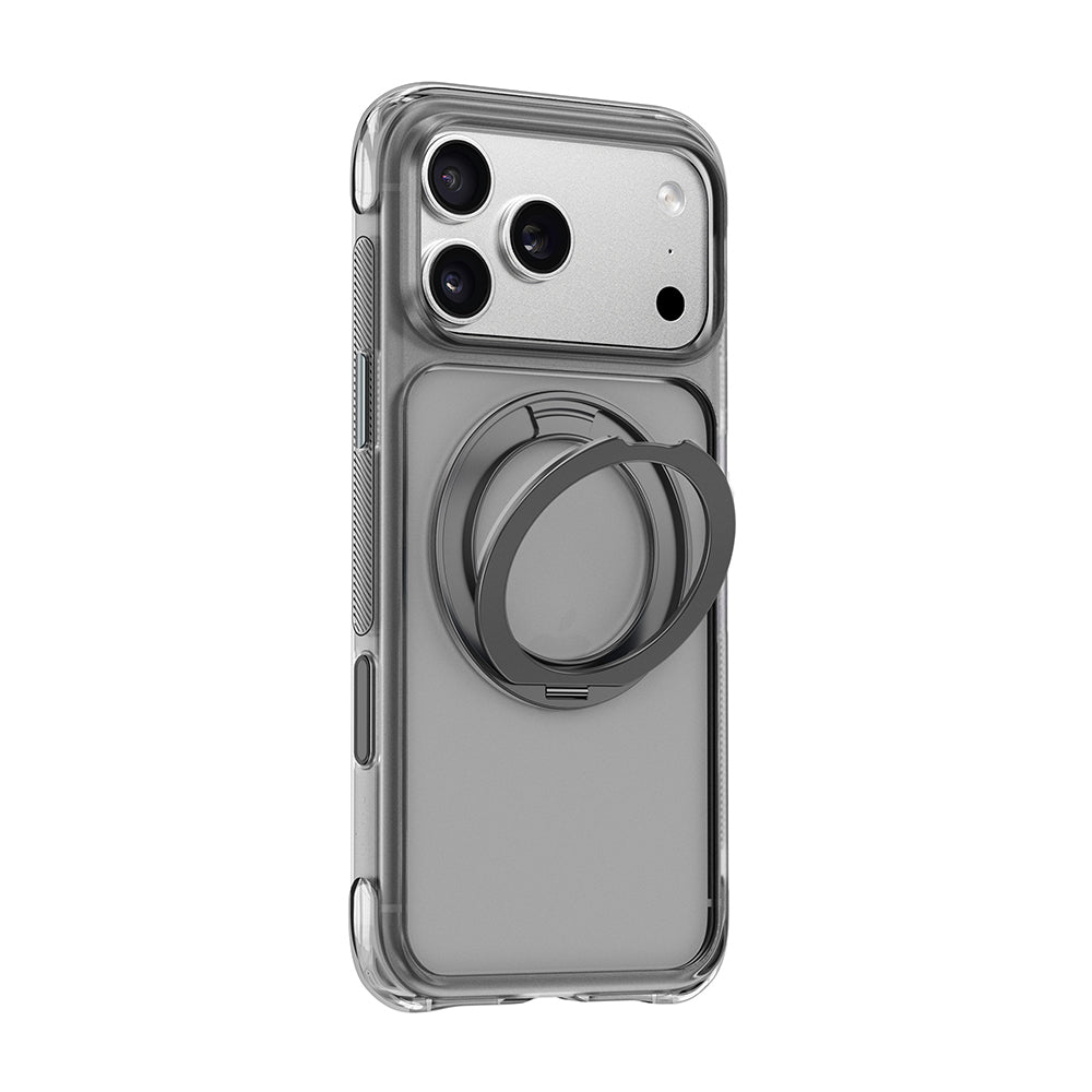 Apple iPhone 17 Pro Max Kılıf Wiwu AG-203 AeroGuard Ultra Serisi M-safe Şarj Özellikli Airbag Tasarımlı Standlı Kapak