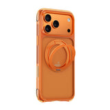 Apple iPhone 17 Pro Max Kılıf Wiwu AG-203 AeroGuard Ultra Serisi M-safe Şarj Özellikli Airbag Tasarımlı Standlı Kapak
