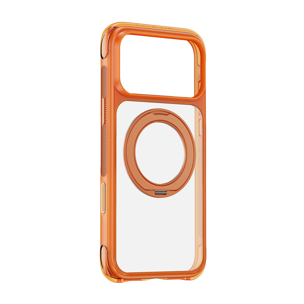 Apple iPhone 17 Pro Max Kılıf Wiwu AG-203 AeroGuard Ultra Serisi M-safe Şarj Özellikli Airbag Tasarımlı Standlı Kapak