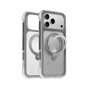 Apple iPhone 17 Pro Max Kılıf Wiwu AS-203 AeroShield Ultra Serisi M-safe Şarj Özellikli Airbag Tasarımlı Standlı Kapak
