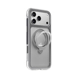 Apple iPhone 17 Pro Max Kılıf Wiwu AS-203 AeroShield Ultra Serisi M-safe Şarj Özellikli Airbag Tasarımlı Standlı Kapak