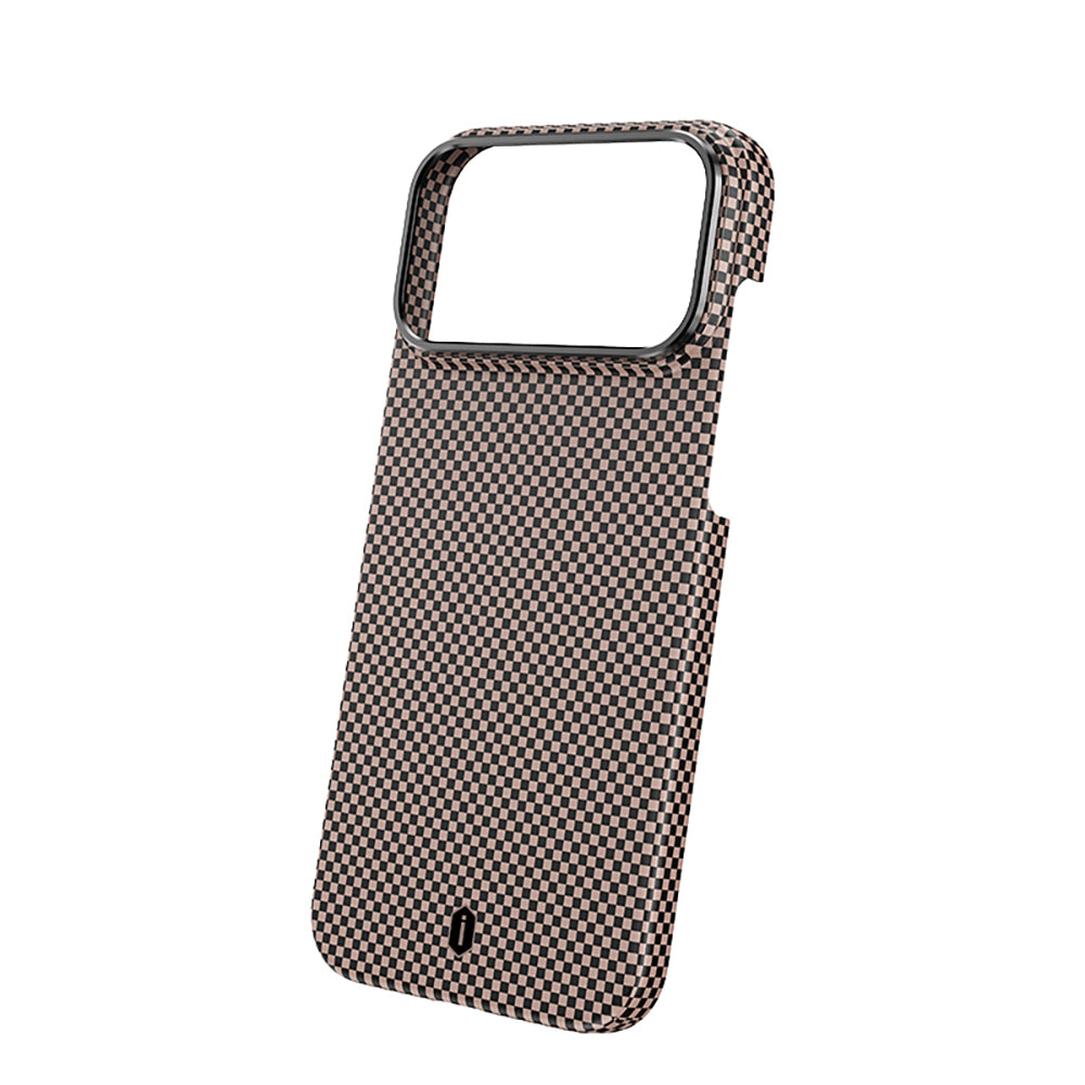Apple iPhone 17 Pro Max Kılıf Wiwu DCC-208 M-safe Şarj Özellikli Aramid Fiber Tasarım Kevlar Kapak