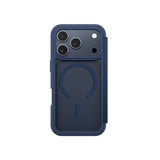 Apple iPhone 17 Pro Max PU Kartlıklı Kapaklı Amazingthing Glamour Foilo Serisi Kılıf