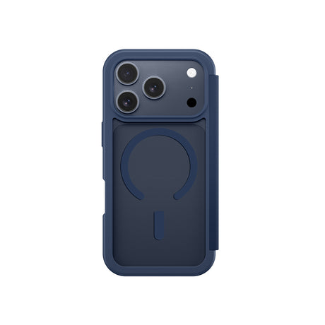 Apple iPhone 17 Pro Max PU Kartlıklı Kapaklı Amazingthing Glamour Foilo Serisi Kılıf