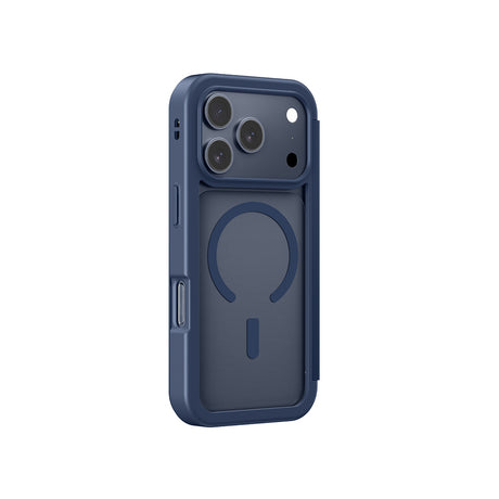 Apple iPhone 17 Pro Max PU Kartlıklı Kapaklı Amazingthing Glamour Foilo Serisi Kılıf
