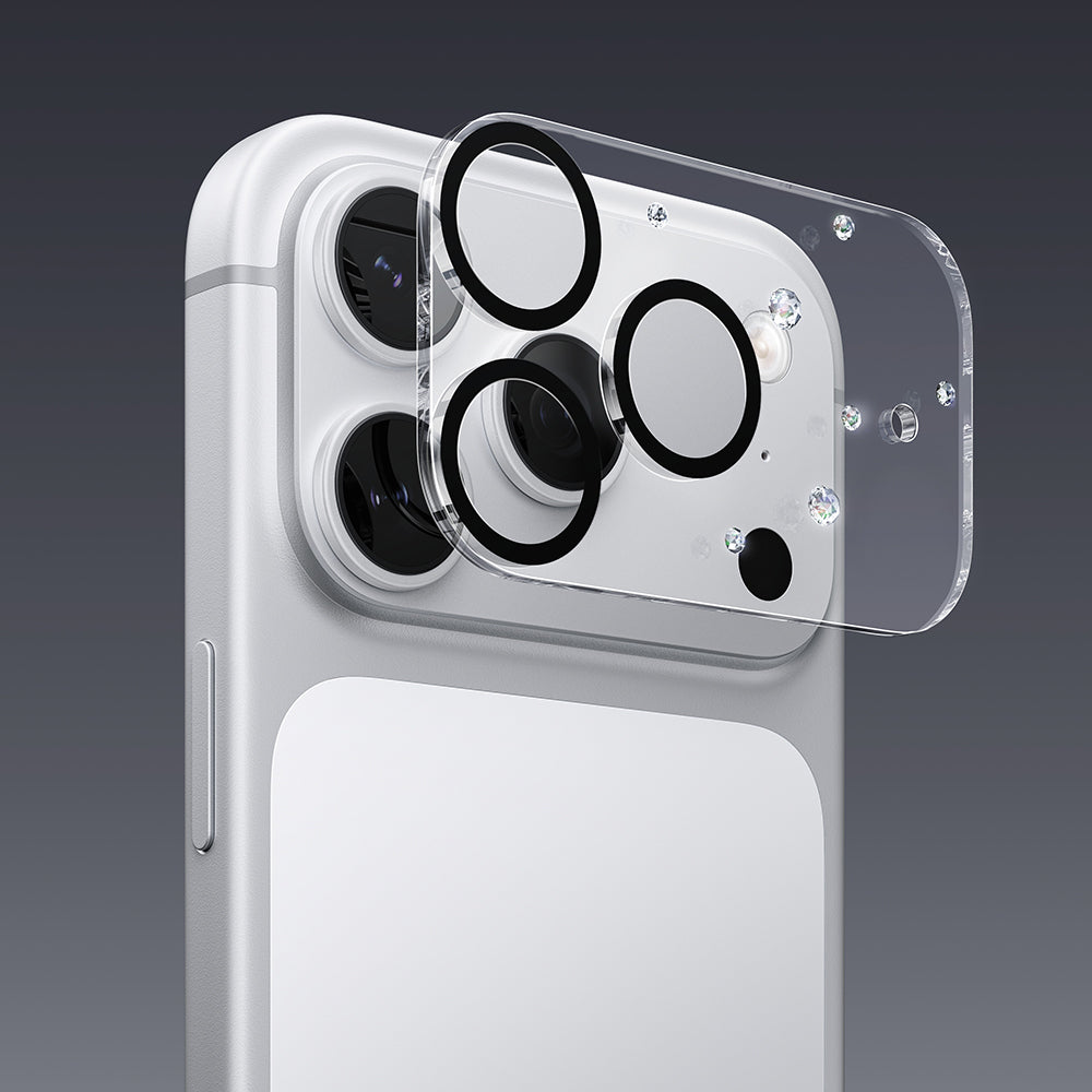 Apple iPhone 17 Pro Max Pynana Diamond Sky Serisi Taşlı Kamera Lens Koruyucu