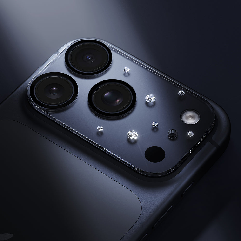Apple iPhone 17 Pro Pynana Diamond Sky Serisi Taşlı Kamera Lens Koruyucu