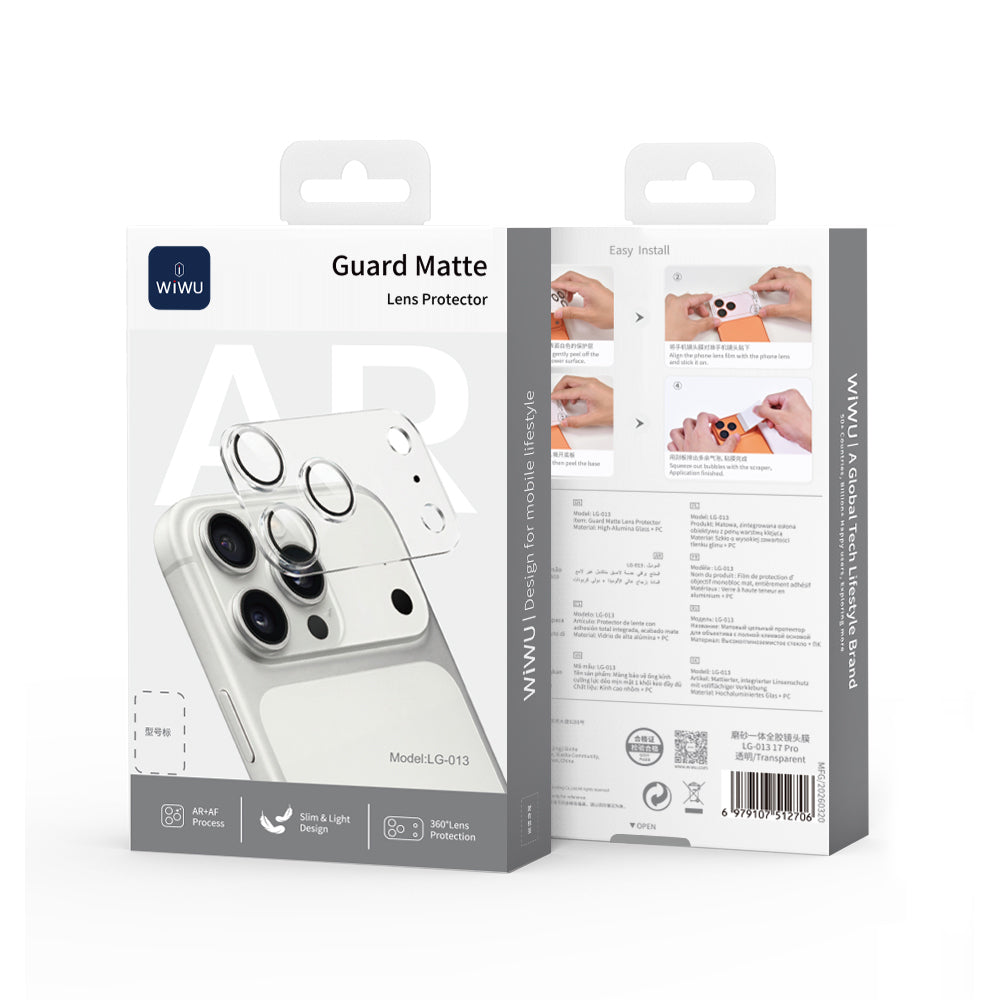 Apple iPhone 17 Pro​ Wiwu LG-013 Lens Guard Matte Kamera Lens Koruyucu