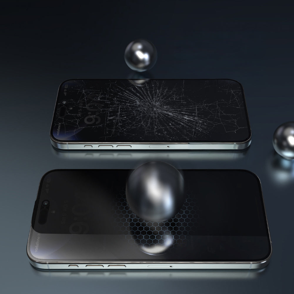 Apple iPhone 17 Pro Wiwu Wi-SQ009 Easy Install iPrivacy 360° Anti-Peep Oleofobik Temperli Cam Ekran Koruyucu + Kolay Uygulama Aparatlı