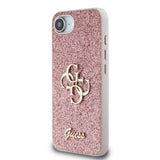 Apple iPhone 17E Kılıf Guess Orjinal Lisanslı 4G Büyük Metal Logolu Glitter Kapak