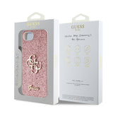 Apple iPhone 17E Kılıf Guess Orjinal Lisanslı 4G Büyük Metal Logolu Glitter Kapak